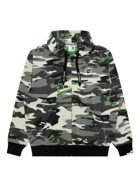 AAPE BY *A BATHING APE® camouflage logo patch sweatshirt Grey ASWC395XXP