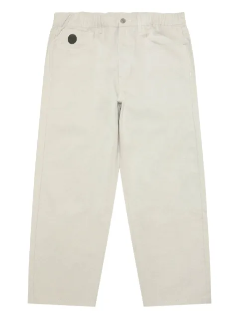 AAPE BY *A BATHING APE® Moonface elasticated logo trousers White APTC632XXP