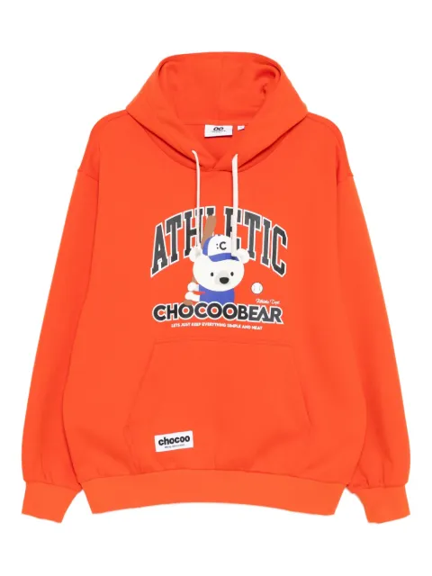 CHOCOOLATE Chocoo Bear hoodie Orange B1XSWM00215X