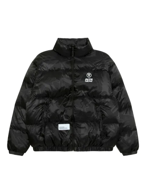AAPE BY *A BATHING APE® logo puffer jacket Black ADN7726XXP