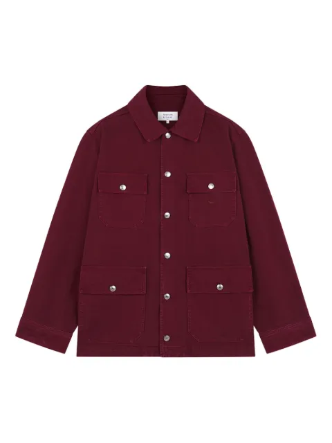 Maison Kitsuné pockets cotton shirt jacket Red NM02118WW5007P677