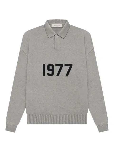 FEAR OF GOD ESSENTIALS long-sleeve polo shirt Grey F93001A0
