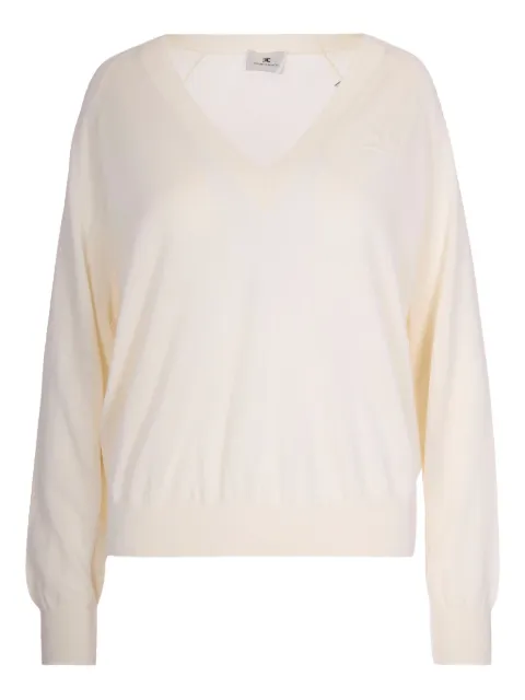 Elisabetta Franchi v-neck sweater White MK34S57E2DZ9