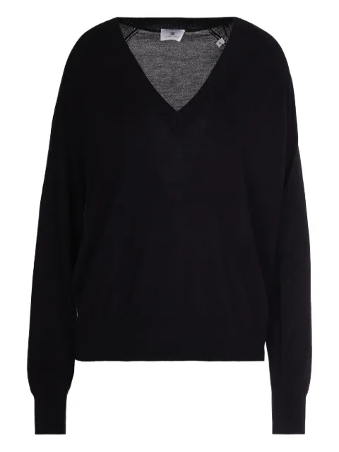 Elisabetta Franchi v-neck sweater Black MK34S57E2110