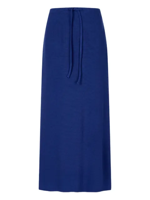 TOMBOY back-slit long skirt Blue 9105332900