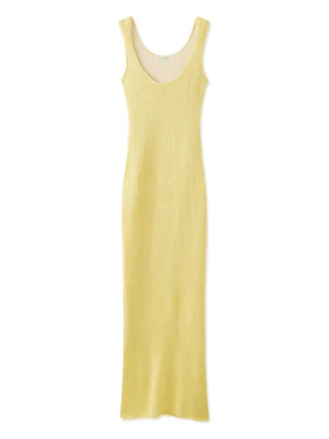 Asta Resort Ana scoop neck maxi dress Yellow SS25ADBY