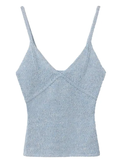 Asta Resort Carolina v-neck top Blue PF25CCSB