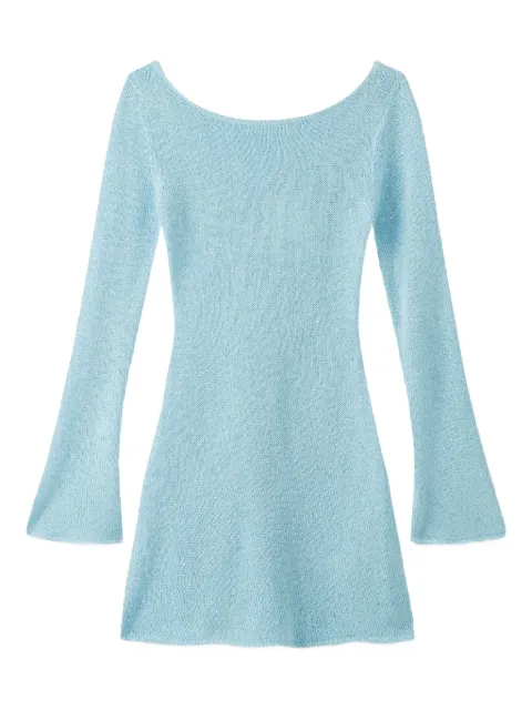 Asta Resort Maya long-sleeve mini dress Blue PF24MLDBBS