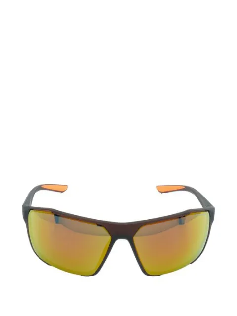 Nike Windstorm rectangle-frame sunglasses Brown CW4672