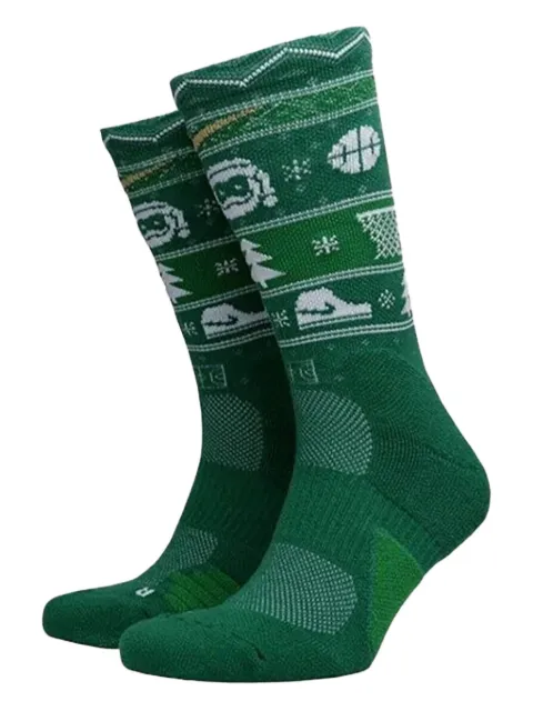 Nike Elite Christmas socks Green SX7866