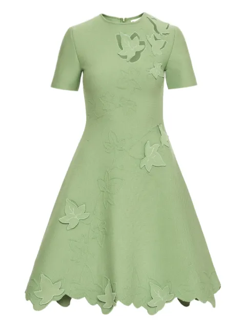 Oscar de la Renta Ivy cut-out dress Green 26RE112FEDGRN