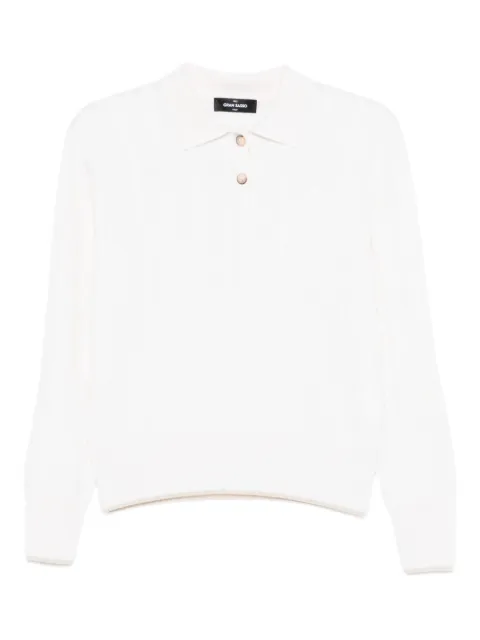 Gran Sasso cable-knit buttoned sweater Neutrals 5721115581