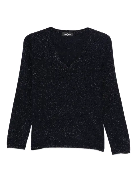 Gran Sasso V-neck sweater Blue 5725116805