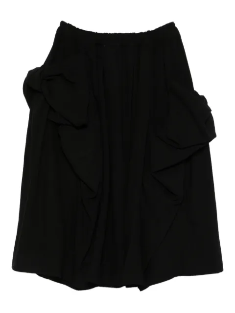 Comme Des Garçons Comme Des Garçons elasticated-waistband midi skirt Black RPS012