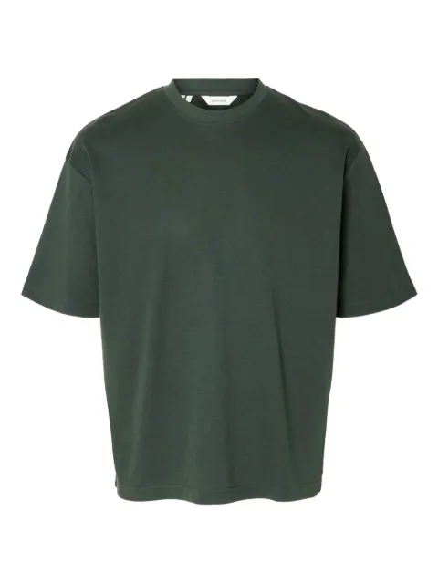 SELECTED crew-neck T-shirt Green 16094143