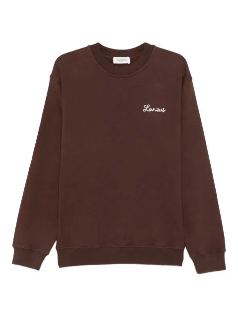 Laneus logo-embroidered sweatshirt Brown F5LAMASW320920