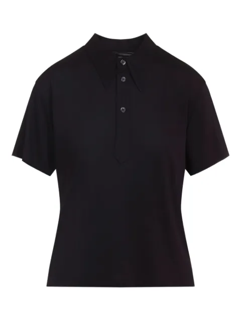 Maison Margiela buttoned-collar polo shirt Black S51GL0062M20134