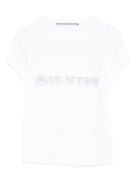 Alexander Wang crystal graphic T-shirt White 1CC1261209