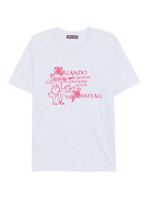 CHATEAU ORLANDO graphic-print T-shirt Grey 25FCLOTSHARCGRE