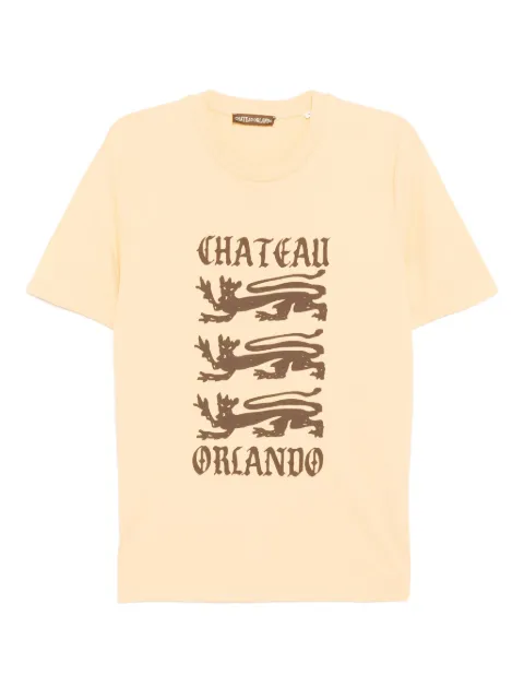 CHATEAU ORLANDO logo-print T-shirt Yellow 25FCLOTSHLIOYEL