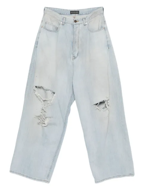 Balenciaga ripped-detailing jeans Blue 849948TTWA3
