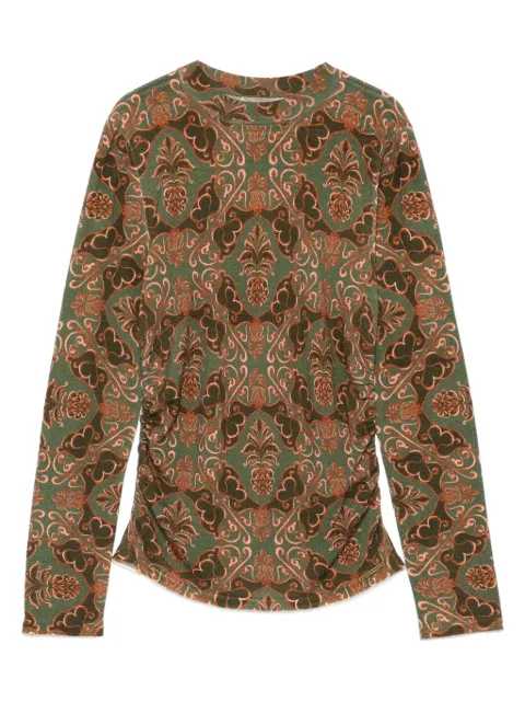 Barbour x Farm Rio Luana sweater Green LKN1718MI13