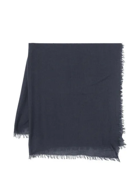 Faliero Sarti New chris fringed scarf Blue I260470