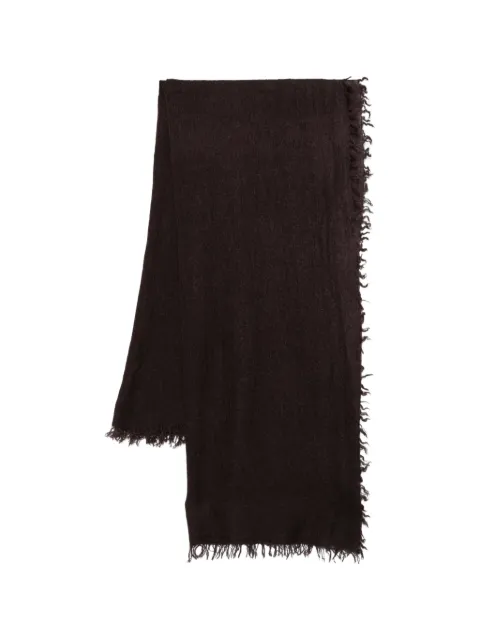 Faliero Sarti New Chris fringed scarf Brown I260470