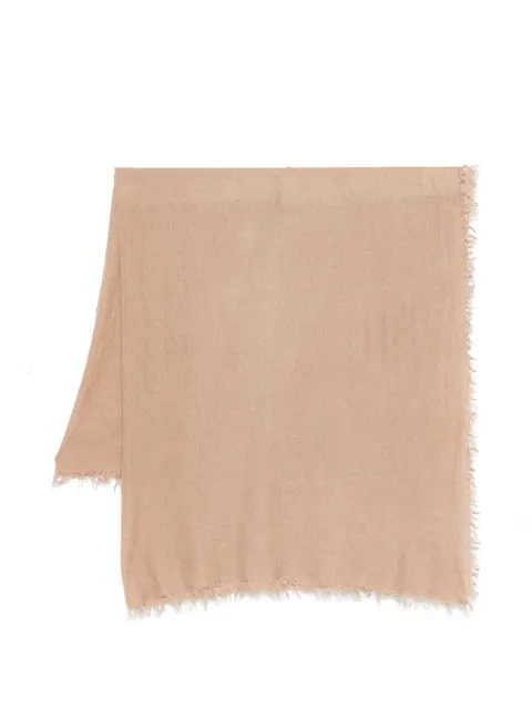 Faliero Sarti New Chris frayed scarf Brown I260470