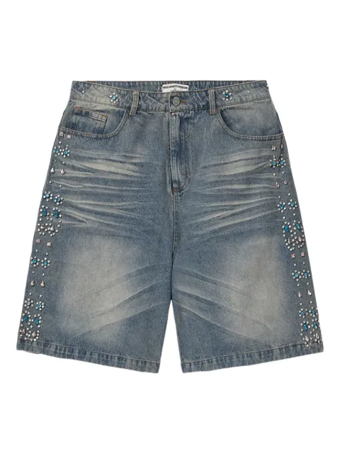 Vale Candy embellished shorts Blue VALE06012CJBL