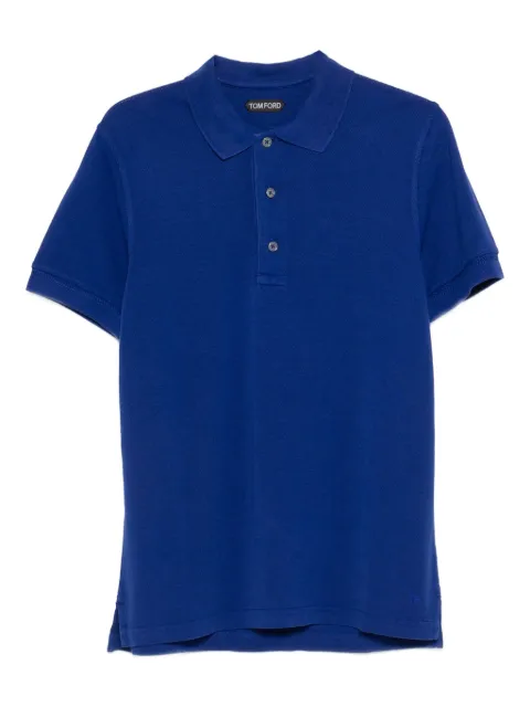 TOM FORD short-sleeve polo shirt Blue JPS011JMT013