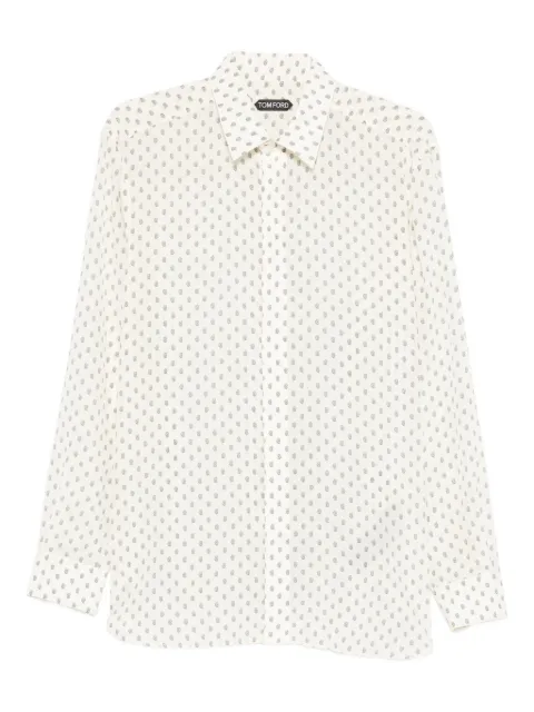 TOM FORD paisley-print shirt White HRN004FMS082
