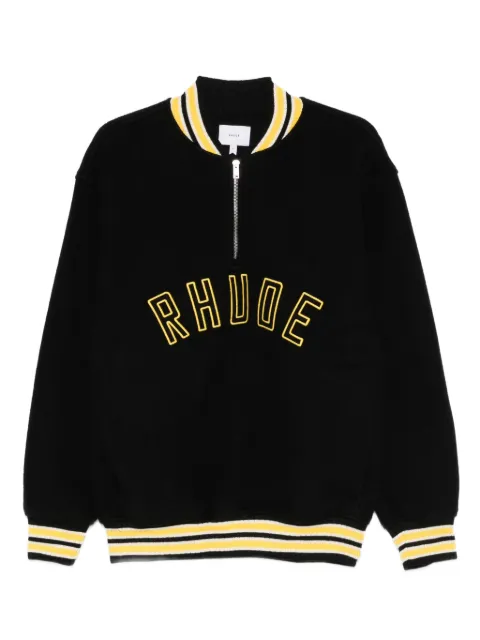 RHUDE zip-up sweatshirt Black RHPF25ST05012