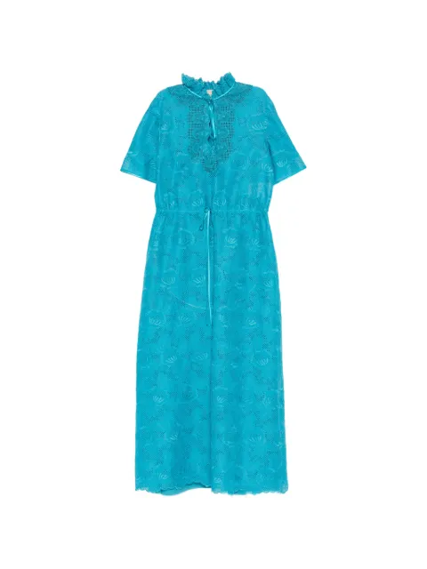 Valentino Garavani laced maxi dress Blue BVAJK5A4G