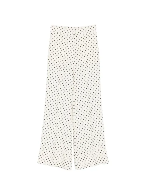 Valentino Garavani polka dot wide-leg trousers White BRB73698S