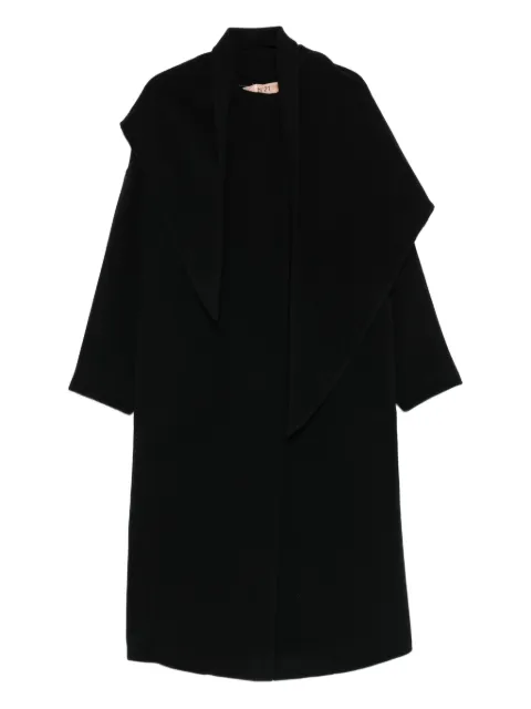Nº21 front-button coat Black 25IN2M0N0313062