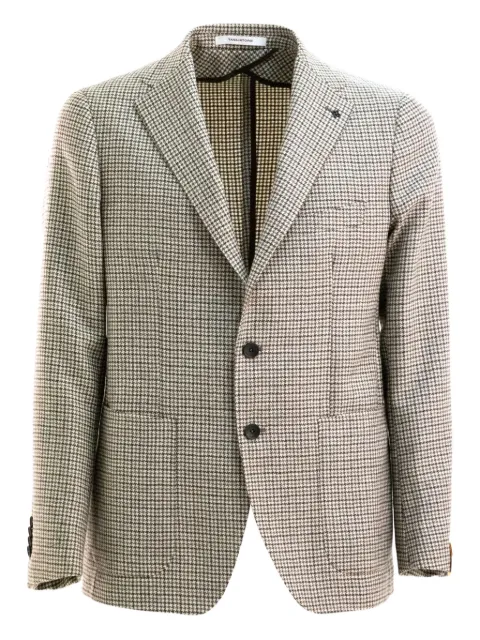 Tagliatore houndstooth button jacket Brown 1SMC22KAI340221Q