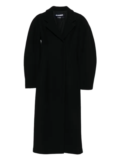 Jacquemus Le Curvo coat Black COW00107AW00429
