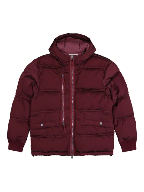 Stone Island hooded padded jacket Red K2S154100088S0019
