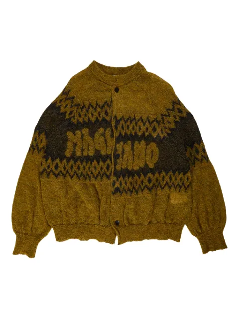 Magliano asymmetric cardigan Yellow MGFW25SW03883