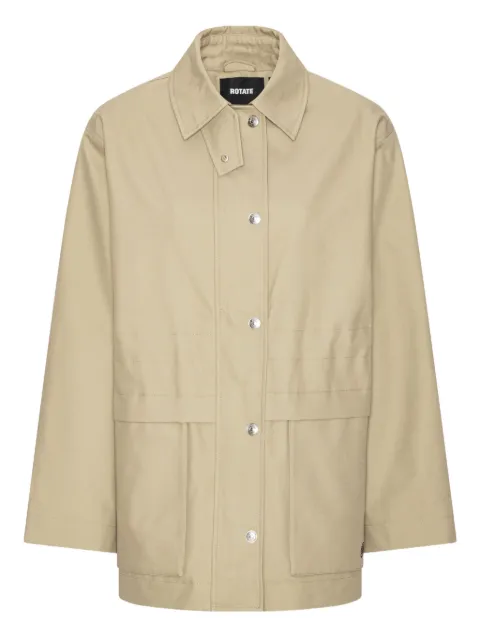 ROTATE BIRGER CHRISTENSEN drawstring twill jacket Neutrals 115337654