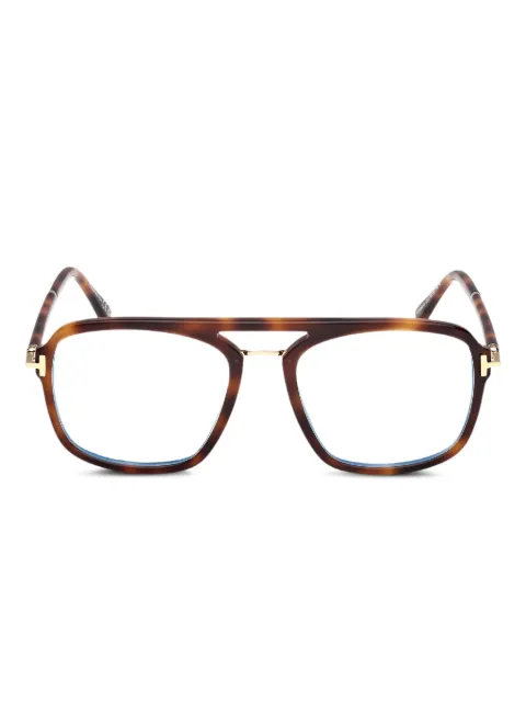 TOM FORD Eyewear pilot-frame glasses Brown FT6086B