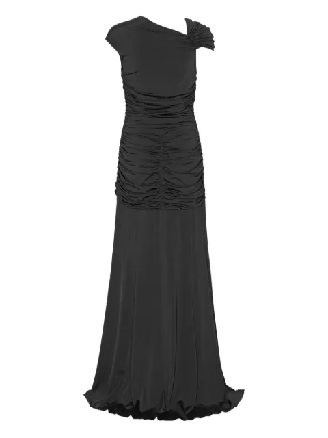 ROTATE BIRGER CHRISTENSEN maxi asymmetric dress black Black 115012100