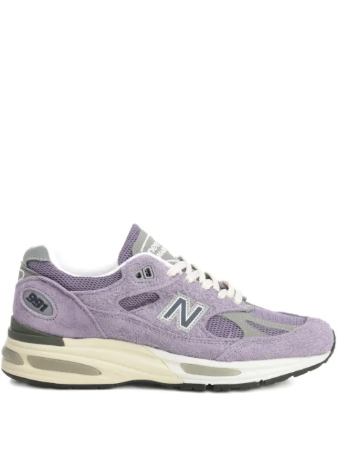 New Balance 991 suede-panel sneakers Purple U991LV2