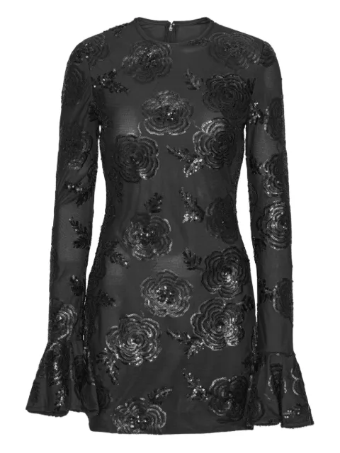 ROTATE BIRGER CHRISTENSEN long-sleeve mini dress Black 114928100