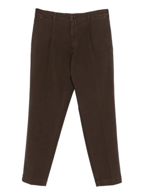 Dell'oglio pleat-detail trousers Brown IRNODYE3099