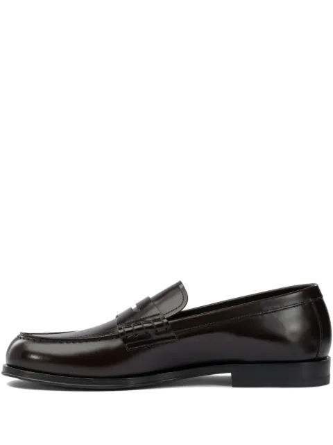 Henderson Baracco leather loafers Brown VITO161CORRIDABURGUNDY