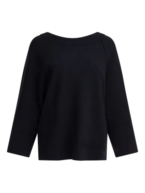 Max Mara logo-embossed jumper Blue 2521366019600