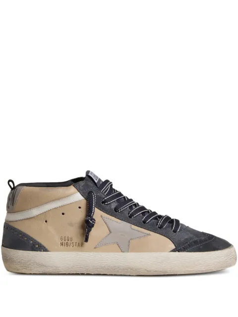 Golden Goose Mid Star suede sneakers Neutrals GMF00122F007967