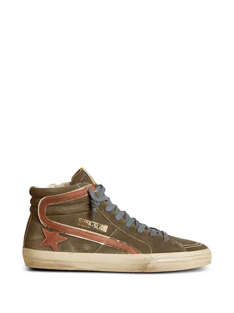 Golden Goose star-embellishment leather sneakers Grey GMF00115F006628